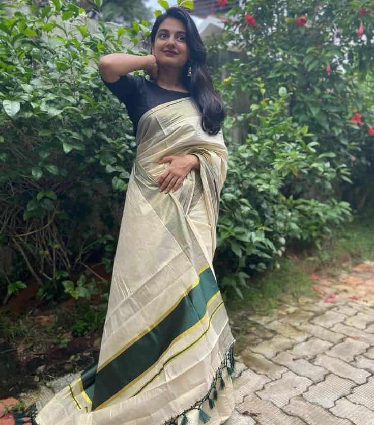 High Neck Blouse Designs for Kerala Saree