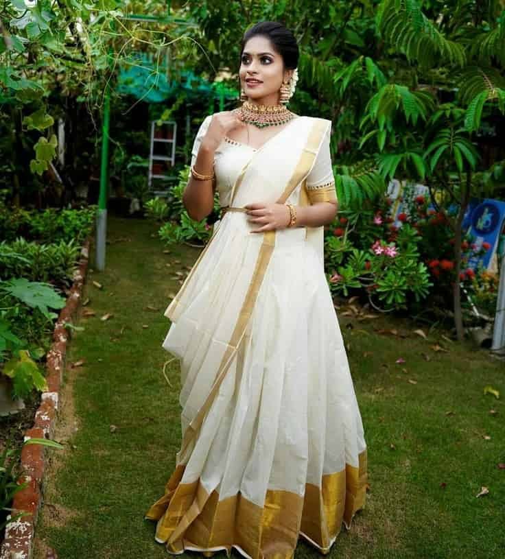 Kerala Half Saree Blouse Designs