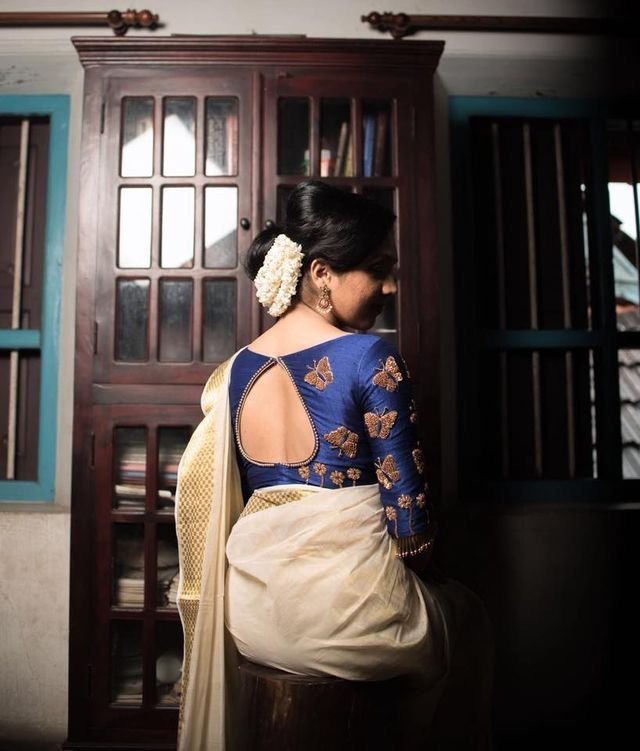 Kerala Saree Bloues Back Designs