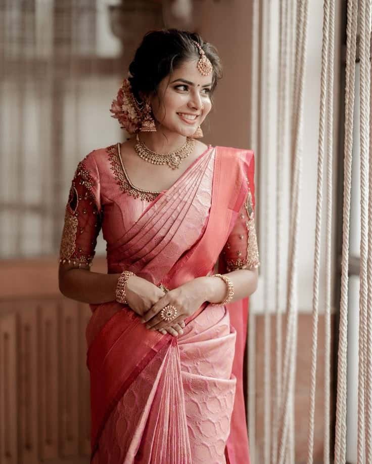Kerala Wedding Saree Blouse Design