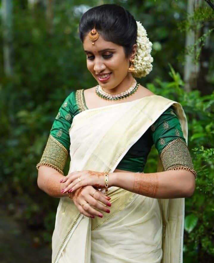 Latest Blouse Design for Kerala Saree