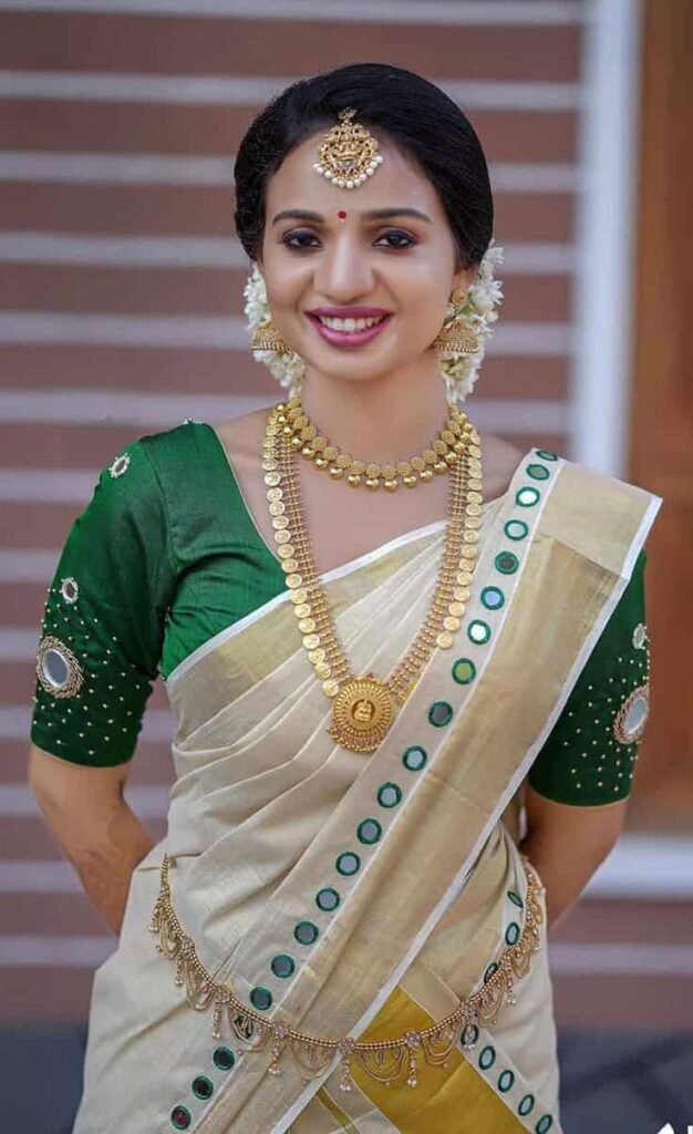 Mirror Work Kerala Saree Blouse Designs 2018
