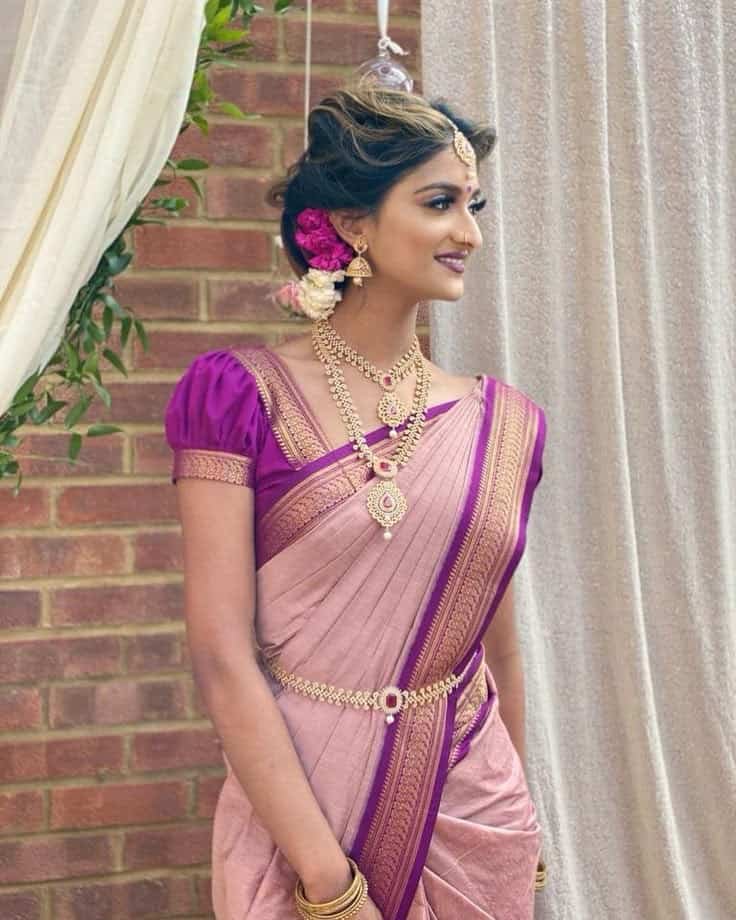 Small Border Blouse Design