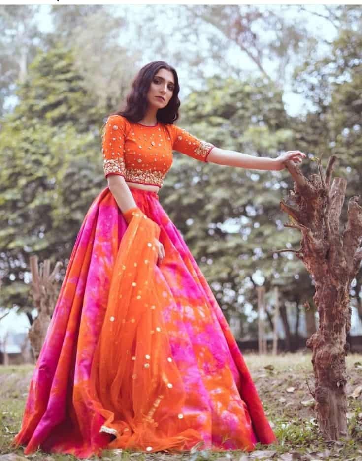 Boat Neck Blouse for Lehenga