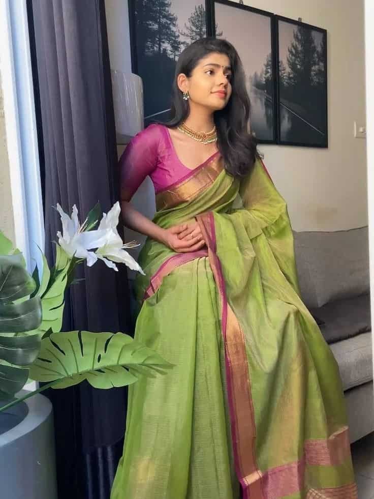 Brocade Blouse Designs for Silk Sarees