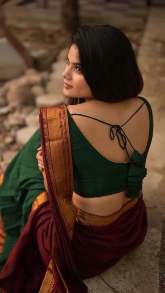 Back Side Simple Blouse Designs
