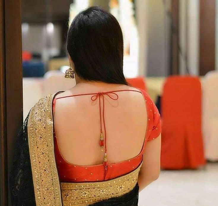 Blouse Back Design Images Simple