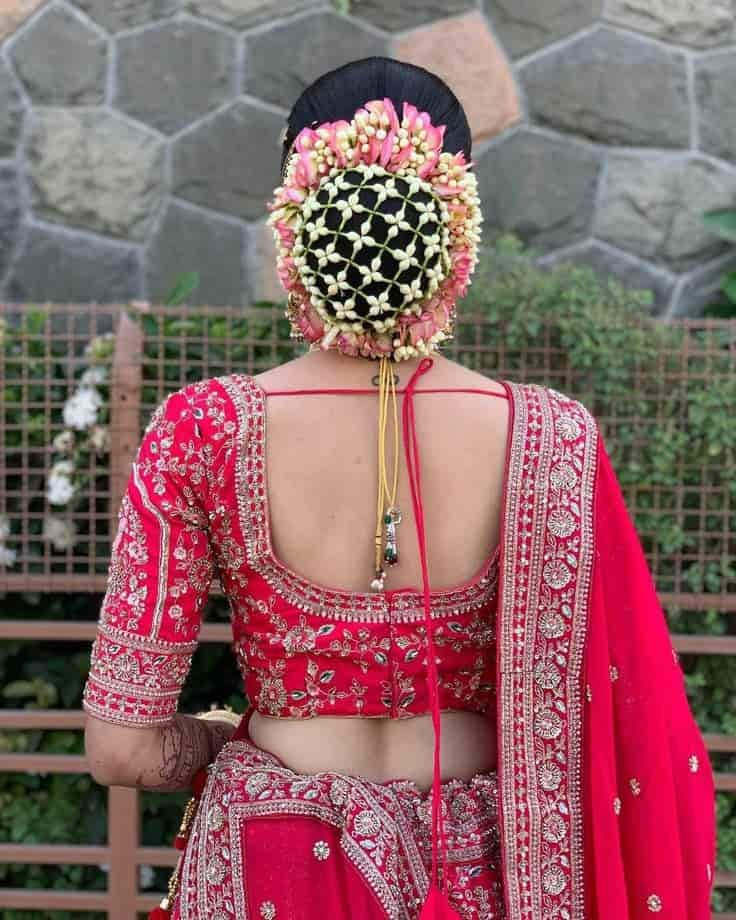 Bridal Lehenga Blouse Design Back and Front