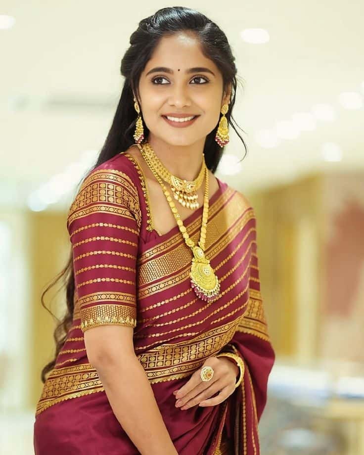 Golden Brocade Blouse Designs