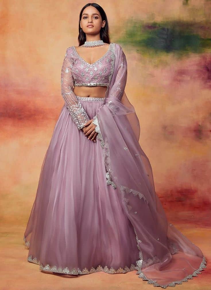 Net Lehenga Blouse Design