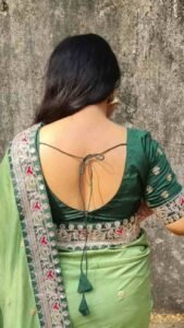 25+ Simple Blouse Back Neck Designs for a Classy Look - Blouse Desgins