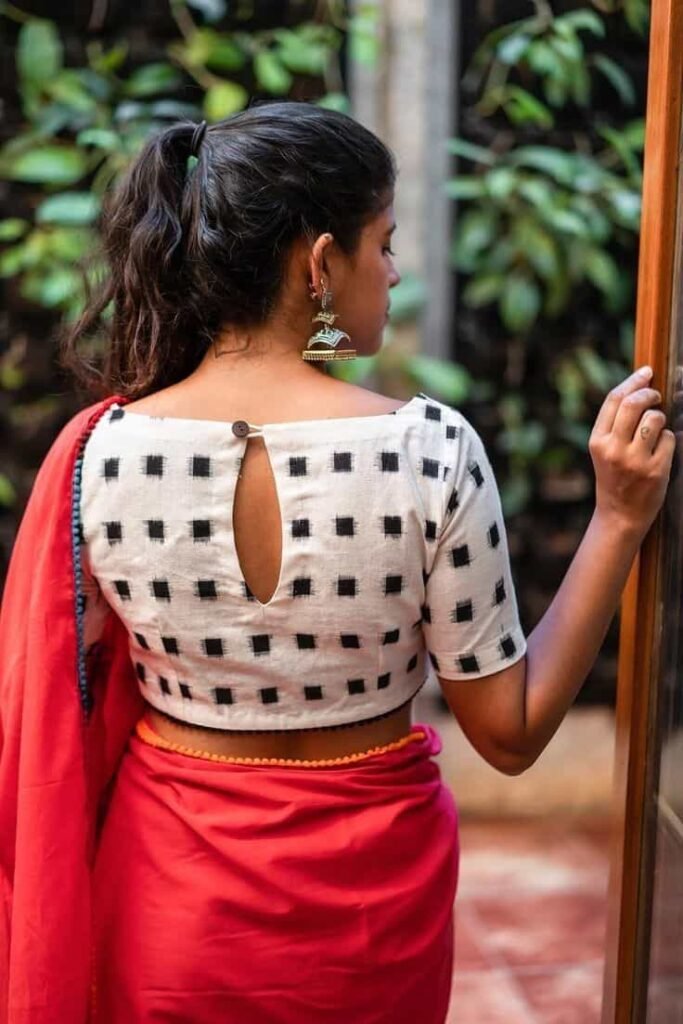 Blouse Back Design Images Simple