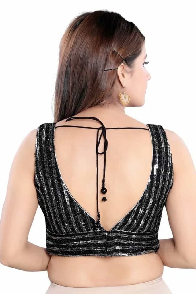 sleeveless blouse design back side