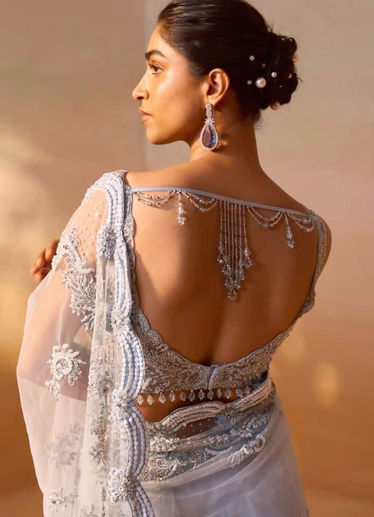 Back Hook Blouse Design