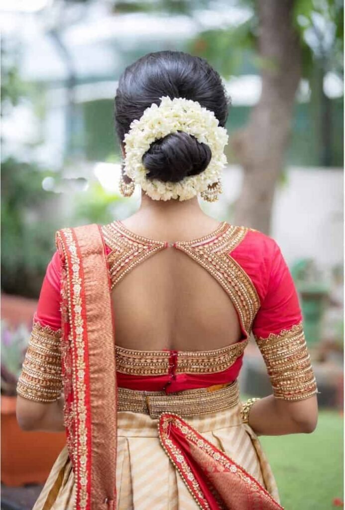 Back Hook Blouse Designs for Brides