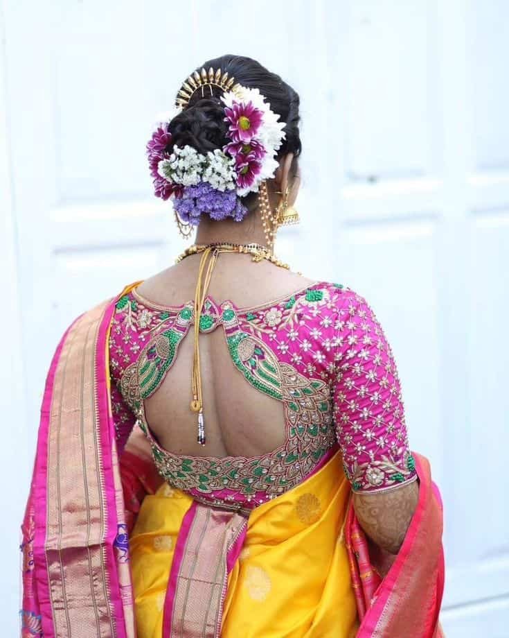 Heavy Work Back Blouse Designs