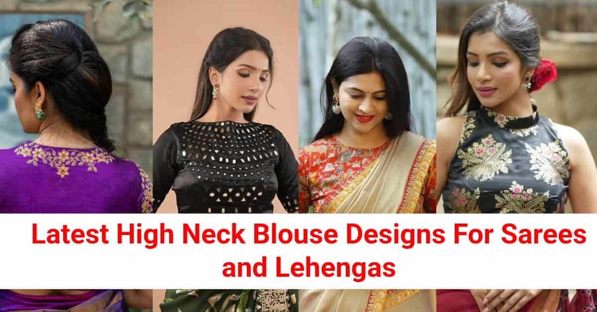 High Neck Blouse Designs