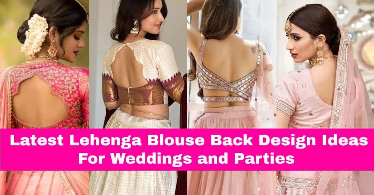 Lehenga Blouse Back Design
