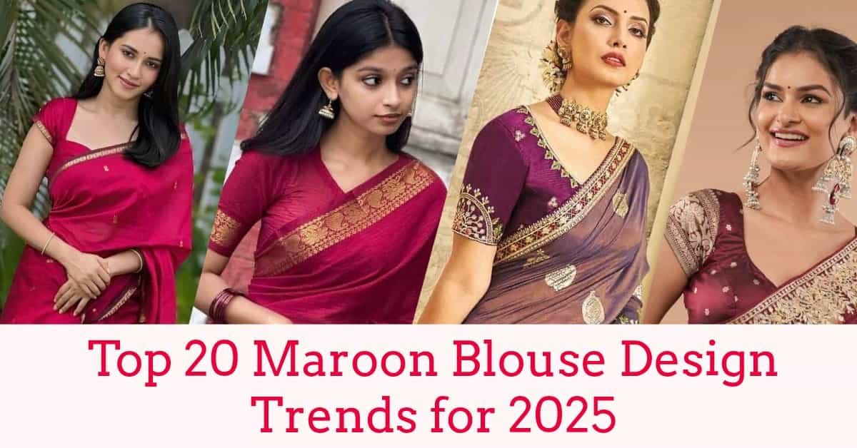 Maroon Blouse Design