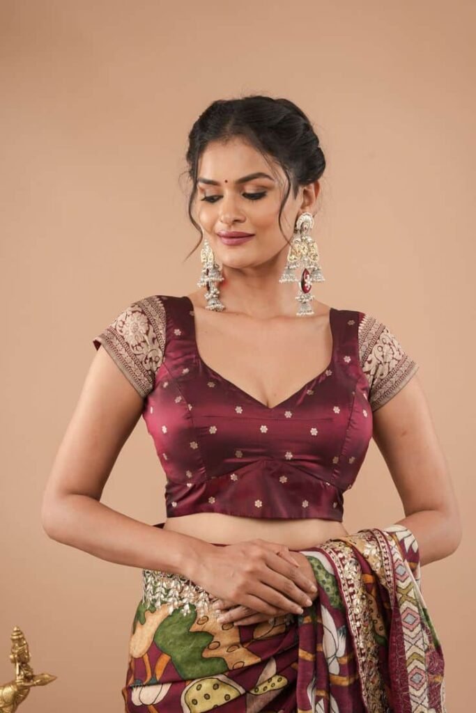 Maroon Designer Blouse