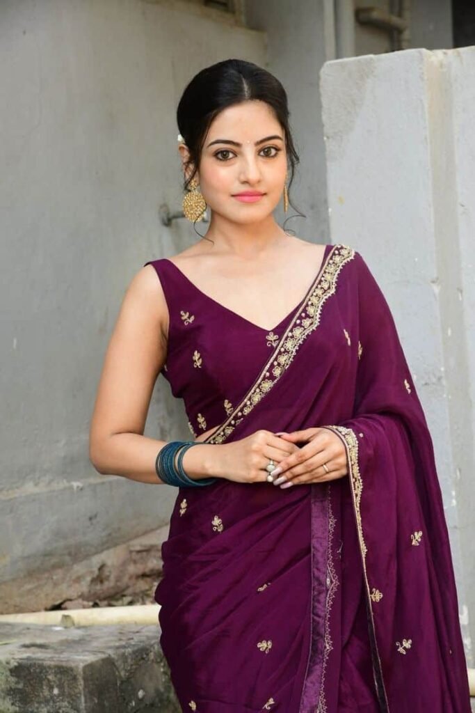 Maroon Sleeveless Blouse