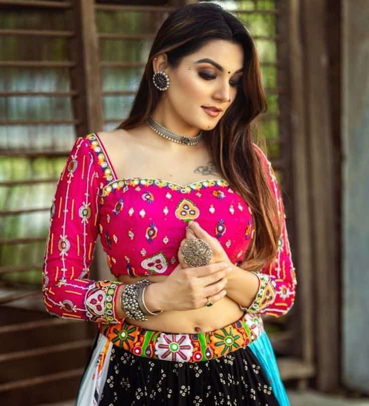 Navratri full sleeve blouse designs