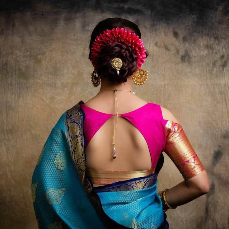 Back Side Banarasi Saree Blouse Back Design