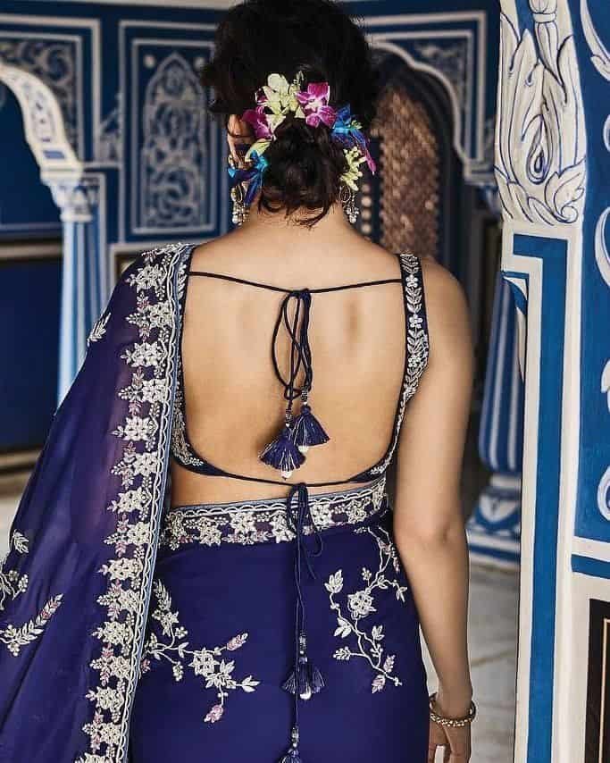 Backless Blouse with Strings