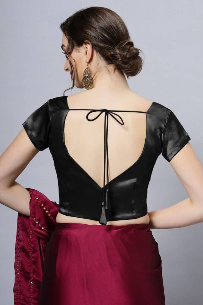 Black Blouse Design Back Side