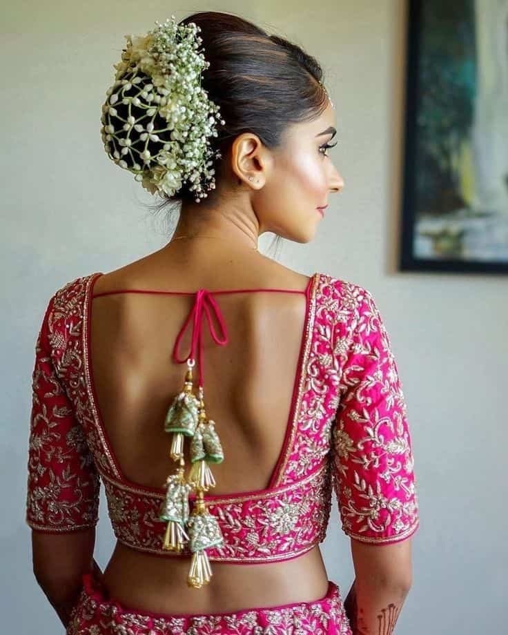 Bridal Backless Blouse Designs