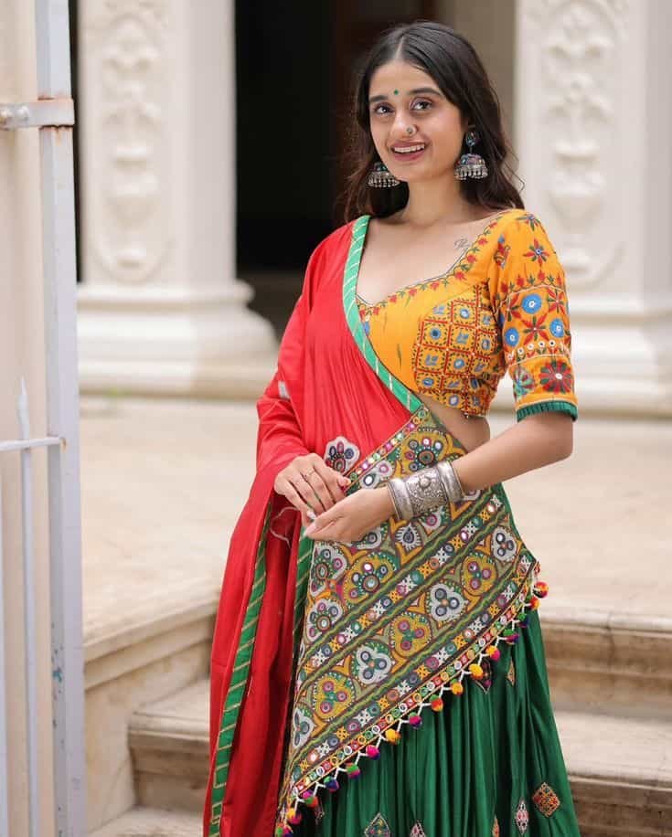 Cotton Navratri Blouse Design
