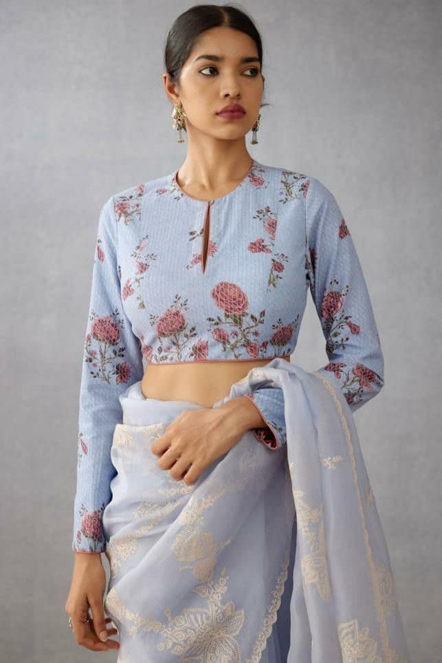 High Neck Blouse for Girls
