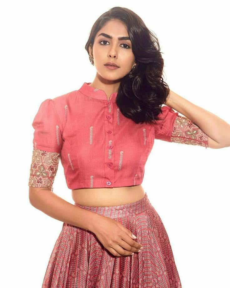 High Neck Blouse for Lehenga