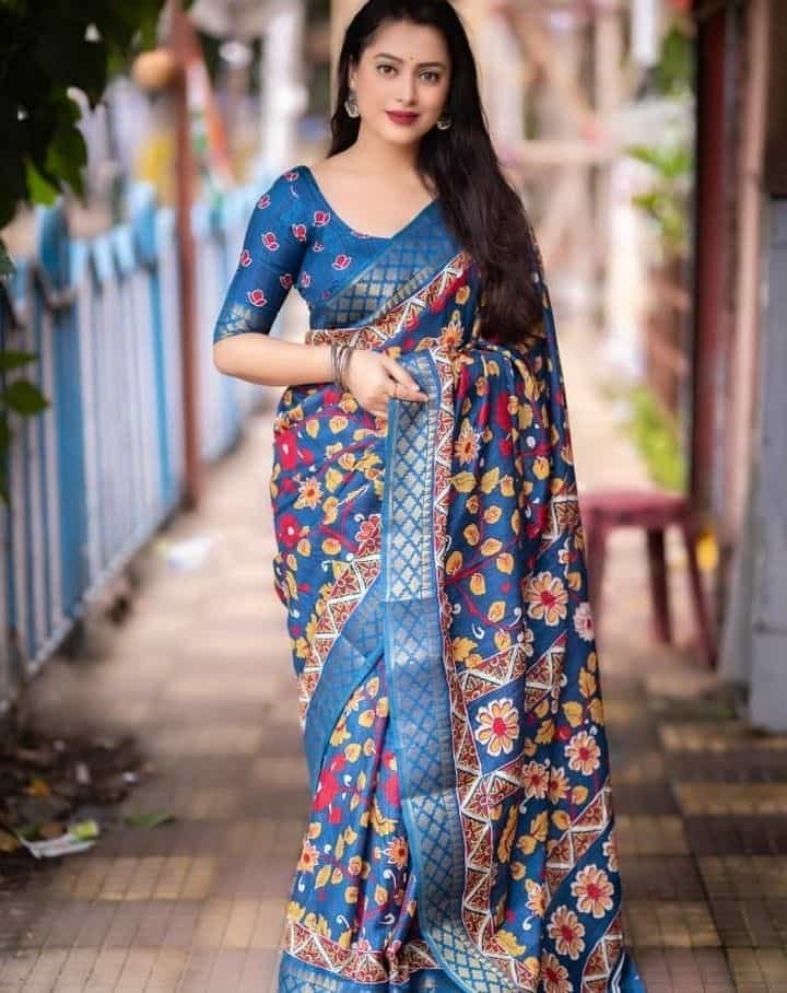 Printed Handloom Blouse