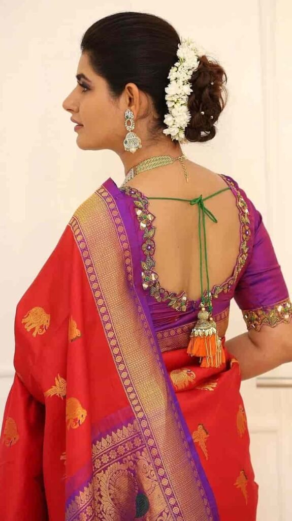 Saree Blouse Designs Back Side
