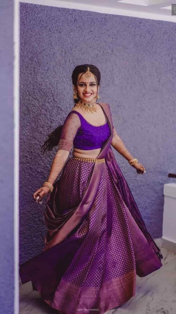 Silk Lehenga Blouse Back Design
