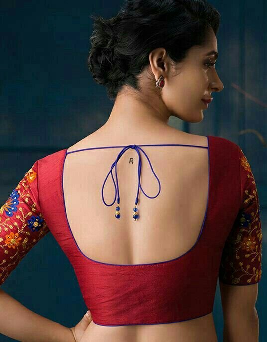 Simple Blouse Design Back Side