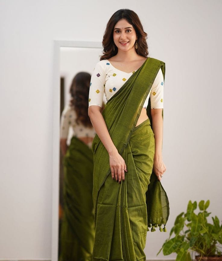 Simple Printed Blouse Designs