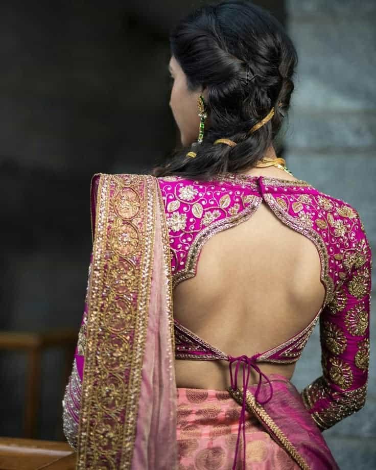 Stylish Lehenga Blouse Back Design