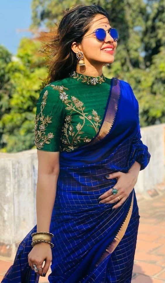 Trendy High Neck Blouse