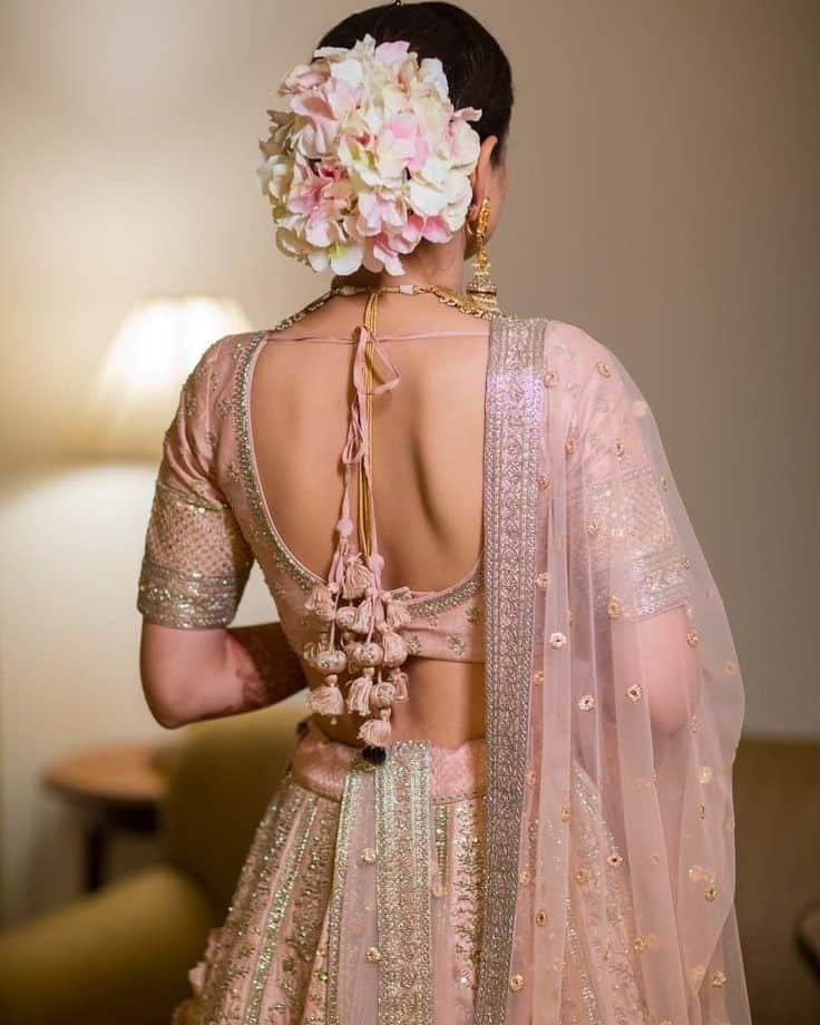 Wedding Backless Blouse Designs