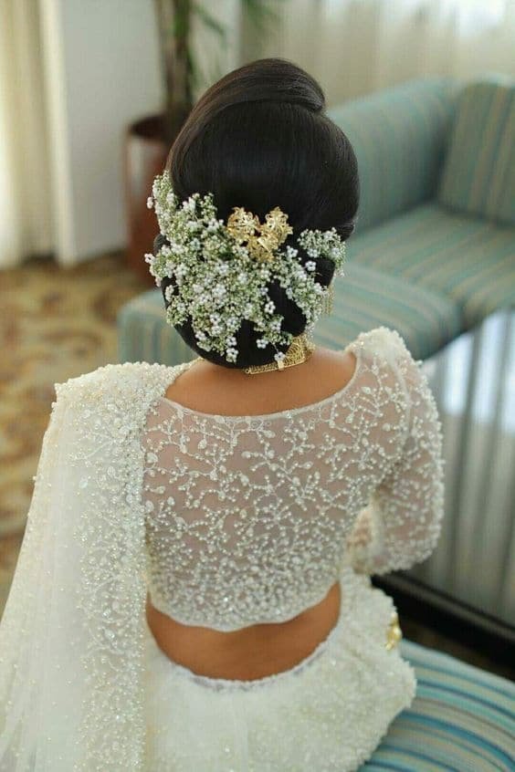 White Net Blouse Back Design