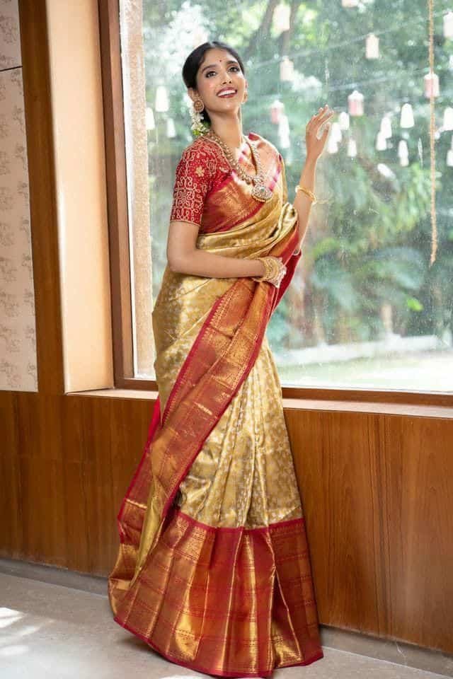 Blouse Sleeve Designs for Kanjivaram Saree