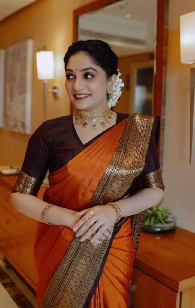 Kanjivaram Saree Blouse Combination