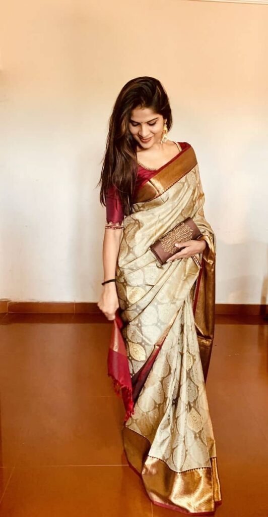 Kanjivaram Saree with Modern Blouse