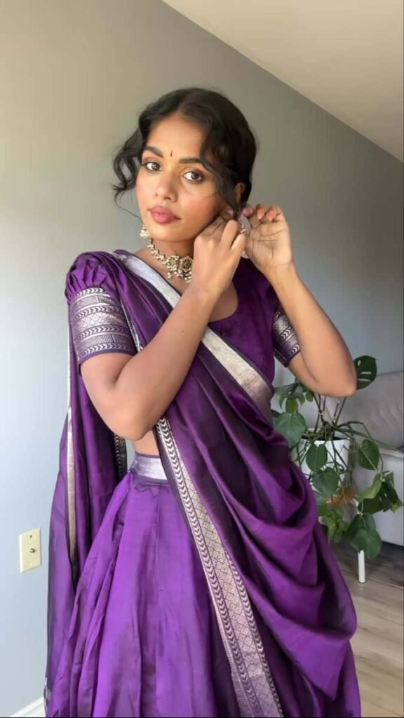 Square Neck Blouse with Border Detailing