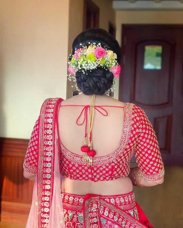 Bridal Wedding Blouse Back Design