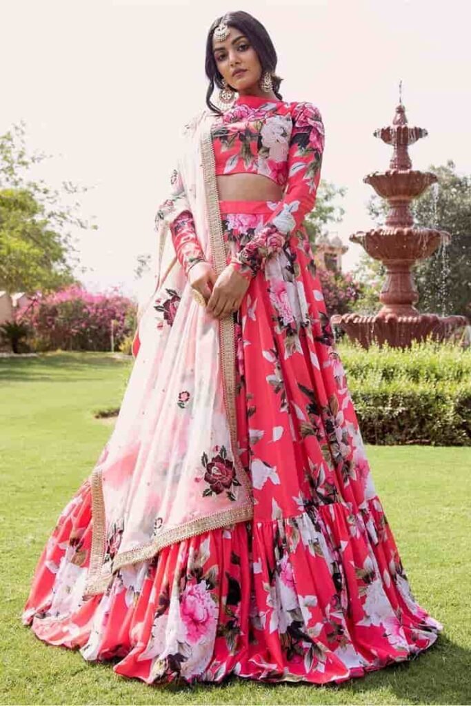 Floral Blouse for Lehenga