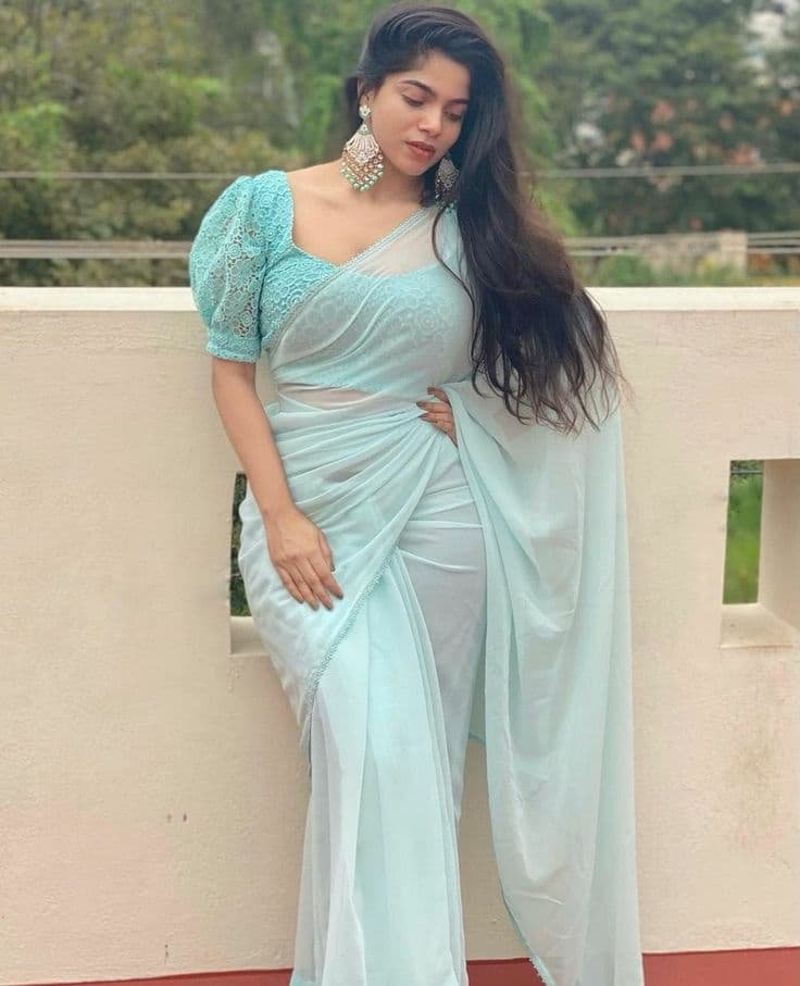 Georgette Saree Blouse Designs