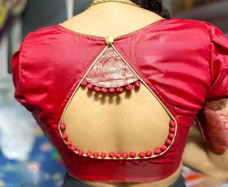 Latest Princess Cut Blouse Back Designs